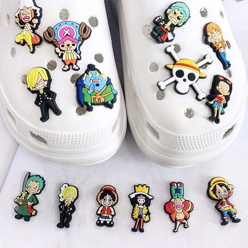 2-30pcs One Piece Luffy Crocs  - Florist Supplies avaliação e preço