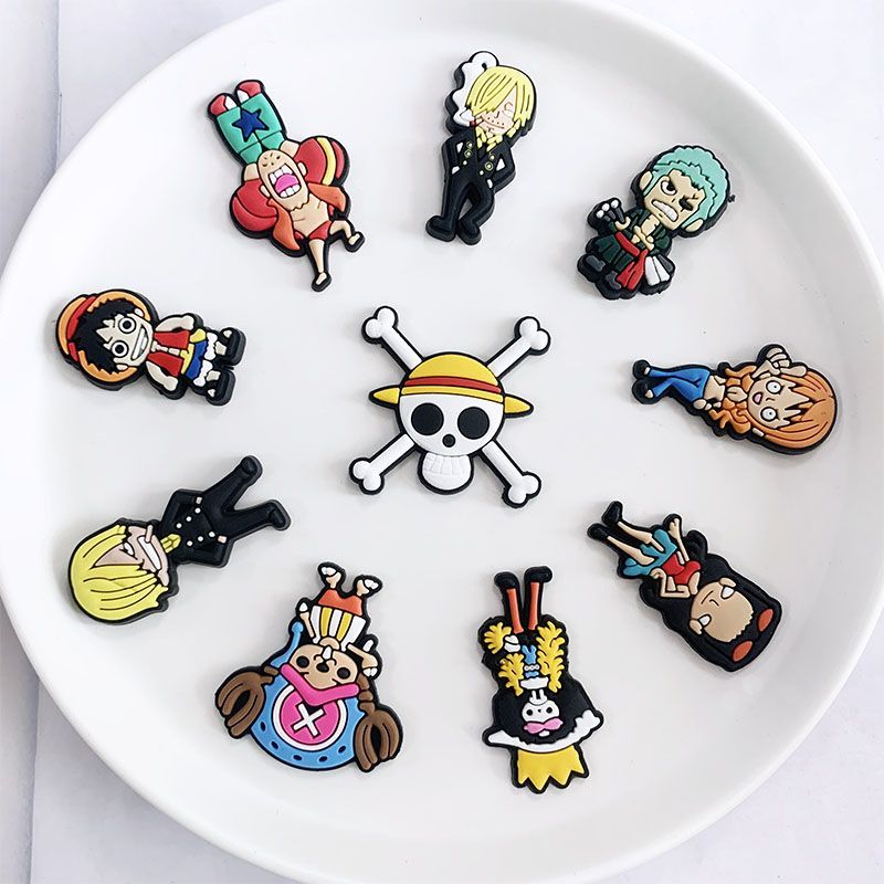 2-30pcs One Piece Luffy Crocs  - Florist Supplies avaliação e preço