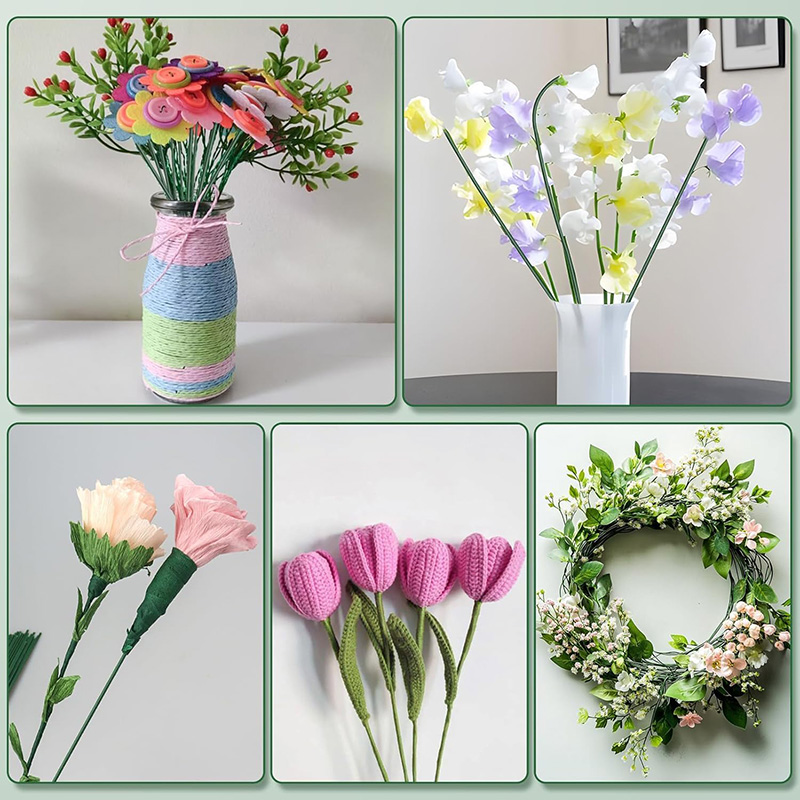 50/100Pcs Floral Wire Stems Fl - Wire Stem Florist avaliação e preço