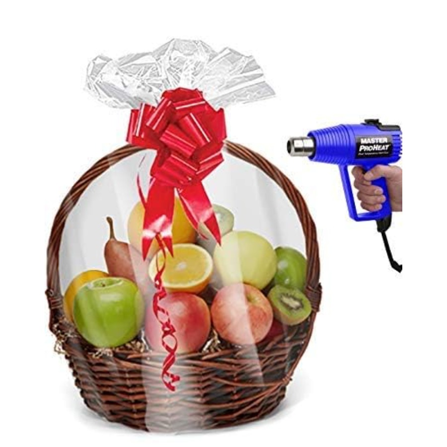 Shrink Wrap Basket Bags 20 Pac - Cellophane Wrap Clear avaliação e preço