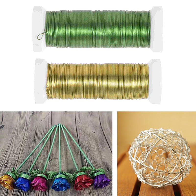 [E] Crafts Wires Florist Flowe - Wire Stem Florist avaliação e preço