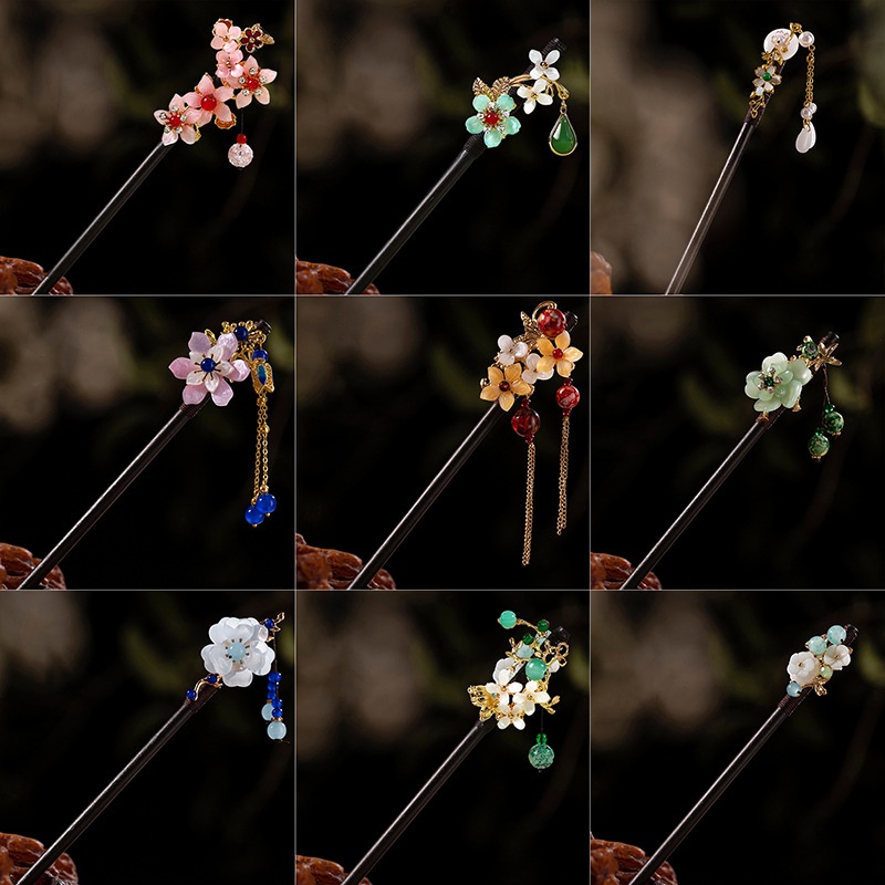 1Pc Wooden Hairpin Headdress f - Florist Supplies avaliação e preço