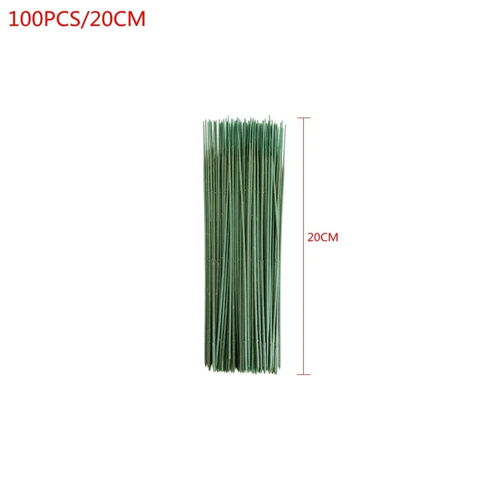 100PCS Artificial Potted Stem  - Wire Stem Florist avaliação e preço