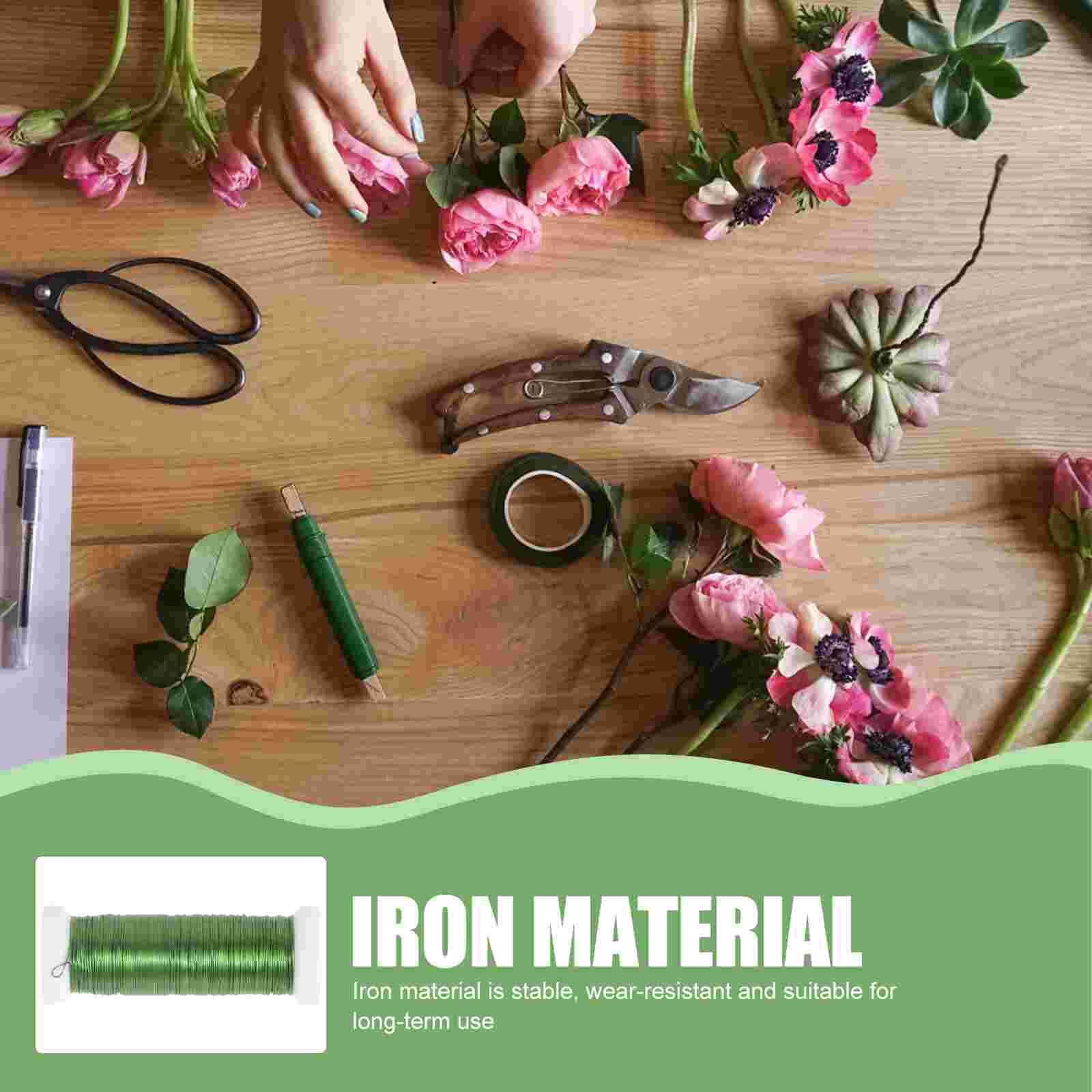 2 Rolls Wrapped Floral Stem Wi - Wire Stem Florist avaliação e preço