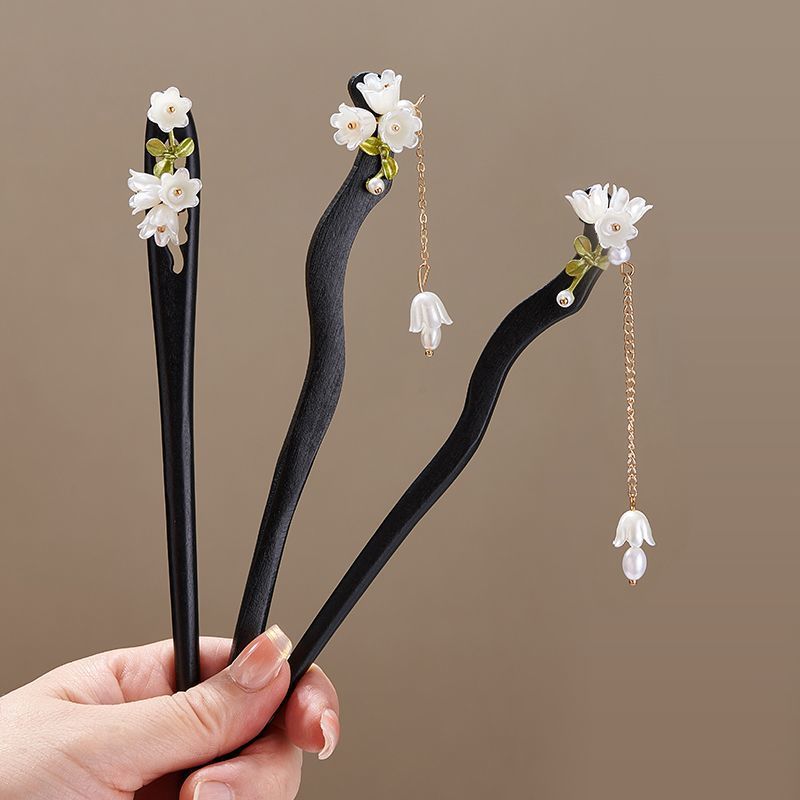 Wooden Flower Hairpin Vintage  - Florist Supplies avaliação e preço