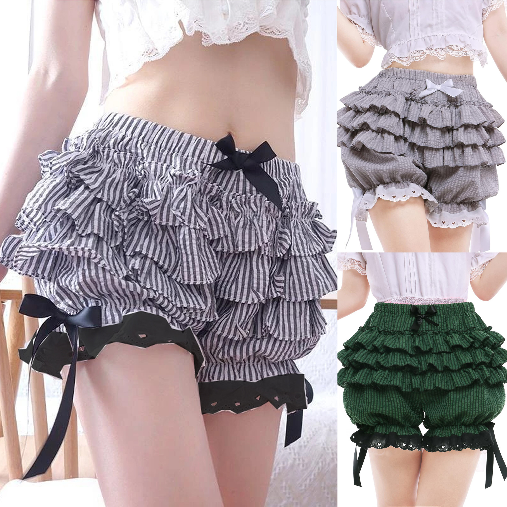 Lolita pants cute strap bow-kn - Florist Supplies avaliação e preço