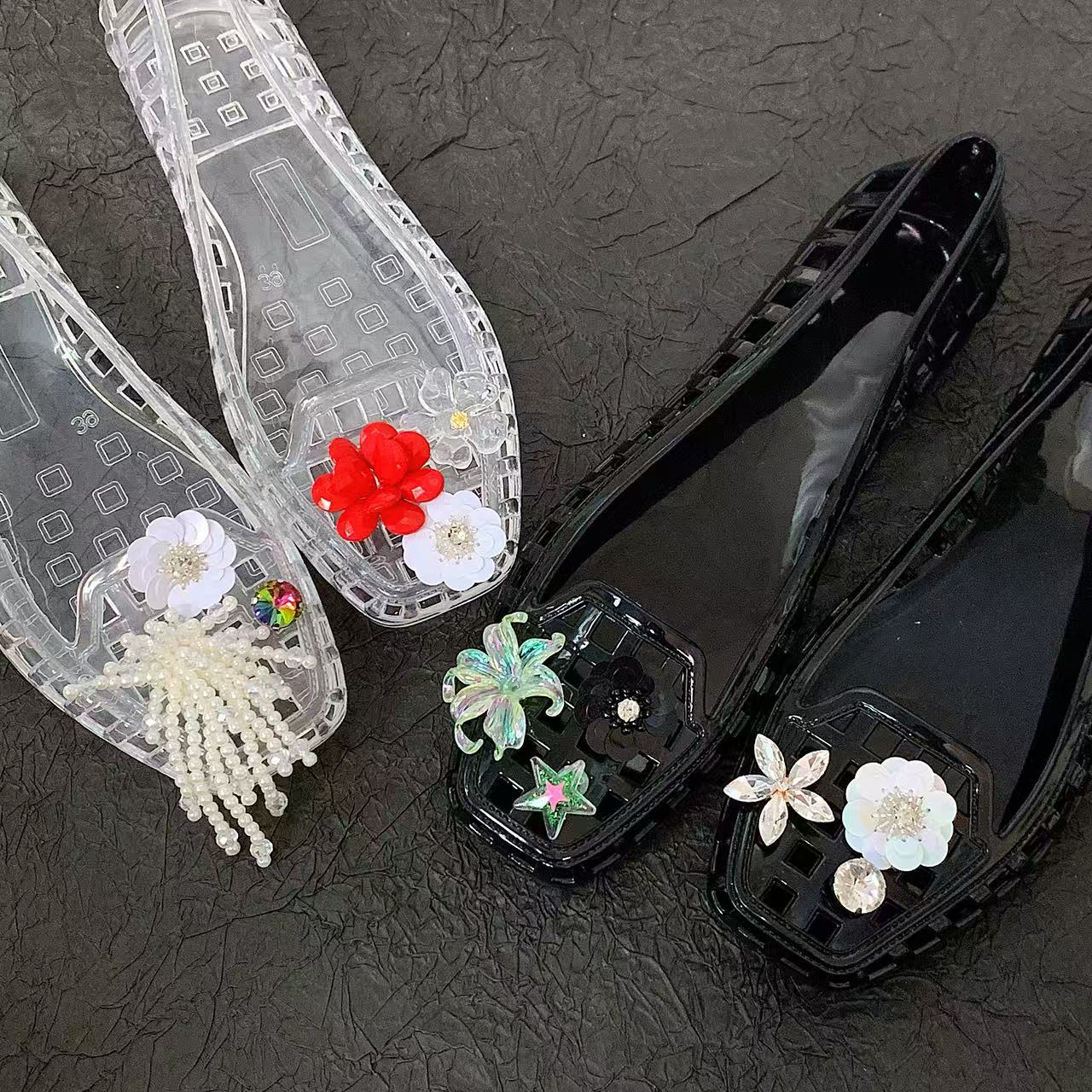 Jelly Crystal Shoes for Women, - Florist Supplies avaliação e preço