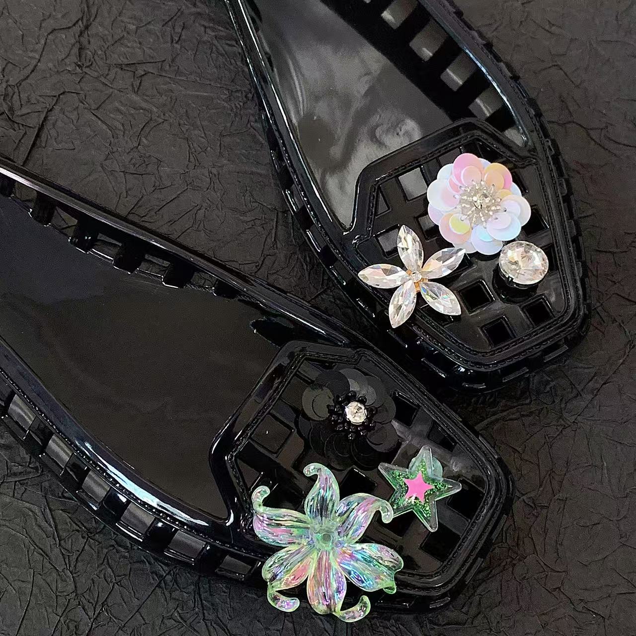 Jelly Crystal Shoes for Women, - Florist Supplies avaliação e preço
