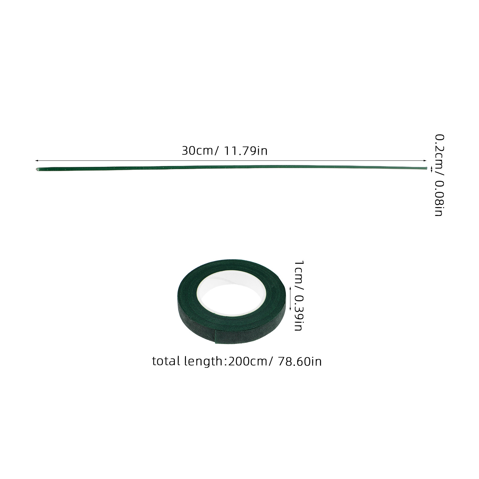 1Set Florist Tape Green and Fl - Wire Stem Florist avaliação e preço