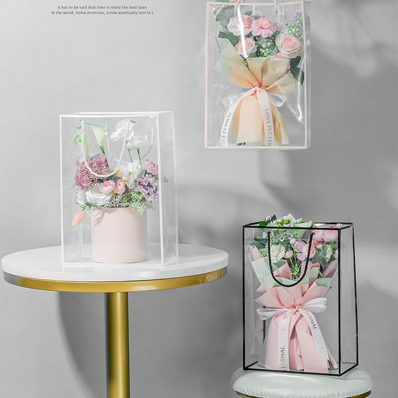 Transparent Tote Bag Flower Bo - Longs Florist Supply avaliação e preço