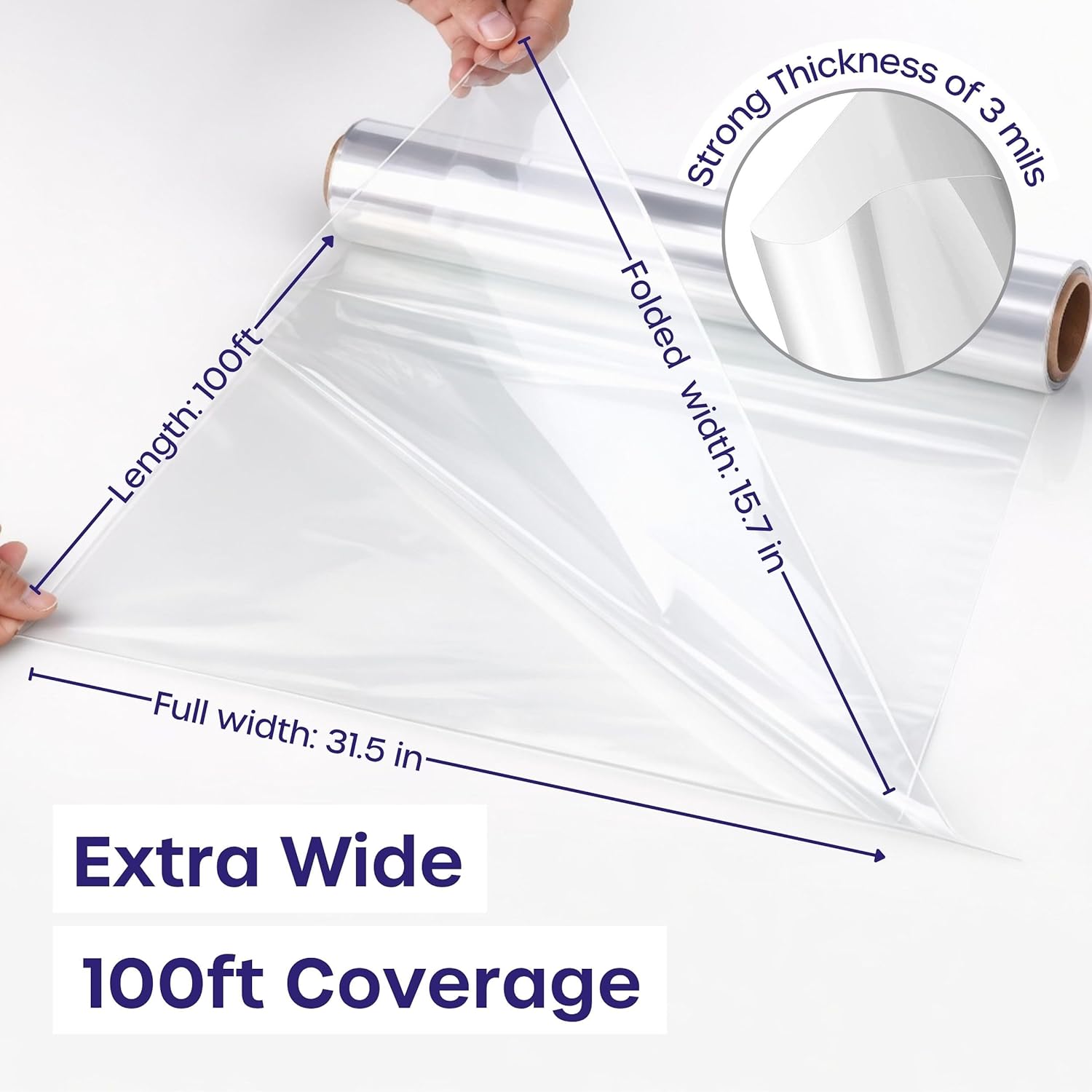 Clear Cellophane Wrap Roll 31. - Cellophane Wrap Clear avaliação e preço