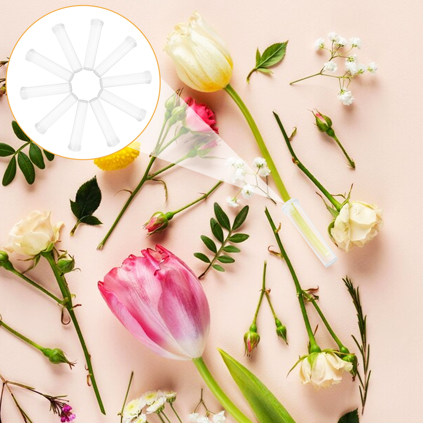 200Pcs Transparent Flower Wate - Longs Florist Supply avaliação e preço