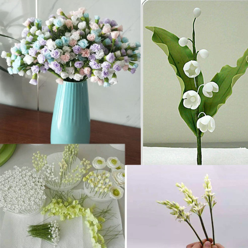 50pcs/lot 26# 0.45mm Floral St - Wire Stem Florist avaliação e preço