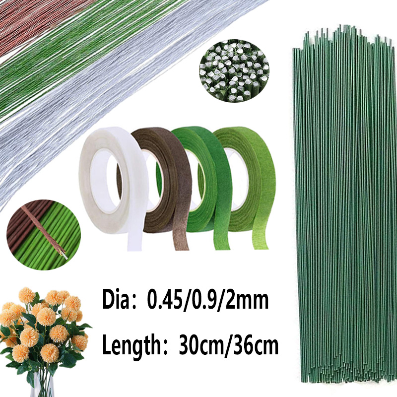 22/20 Gauge LightGreen Floral  - Wire Stem Florist avaliação e preço