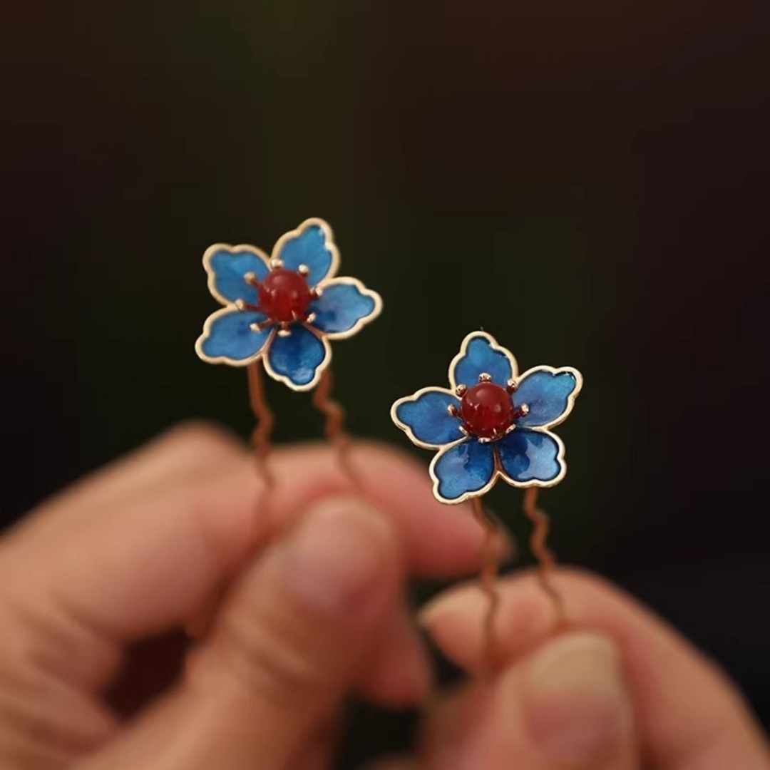 Blue Flower Ancient-Style Hanf - Florist Supplies avaliação e preço