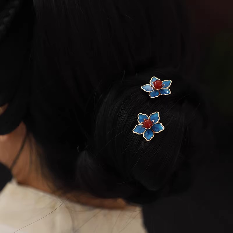 Blue Flower Ancient-Style Hanf - Florist Supplies avaliação e preço
