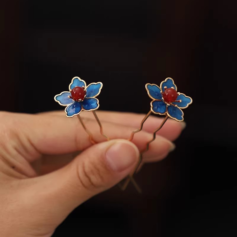 Blue Flower Ancient-Style Hanf - Florist Supplies avaliação e preço