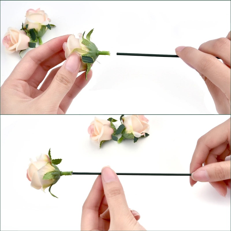 Coated Wire Stem Floral Rod So - Wire Stem Florist avaliação e preço