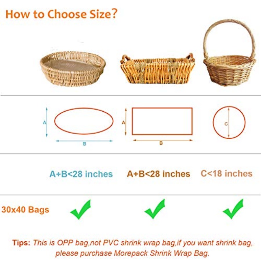 Large Cello/Cellophane Bags, 3 - Cellophane Wrap Clear avaliação e preço
