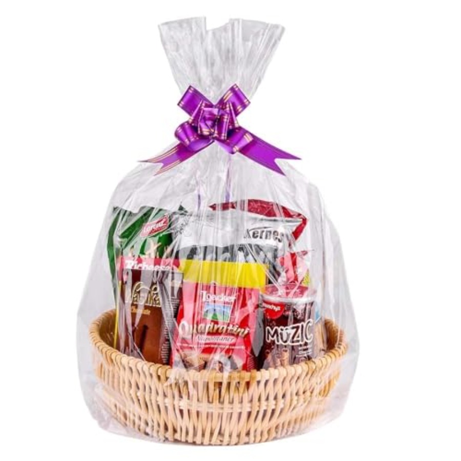Clear Basket Bags 20Pack Large - Cellophane Wrap Clear avaliação e preço
