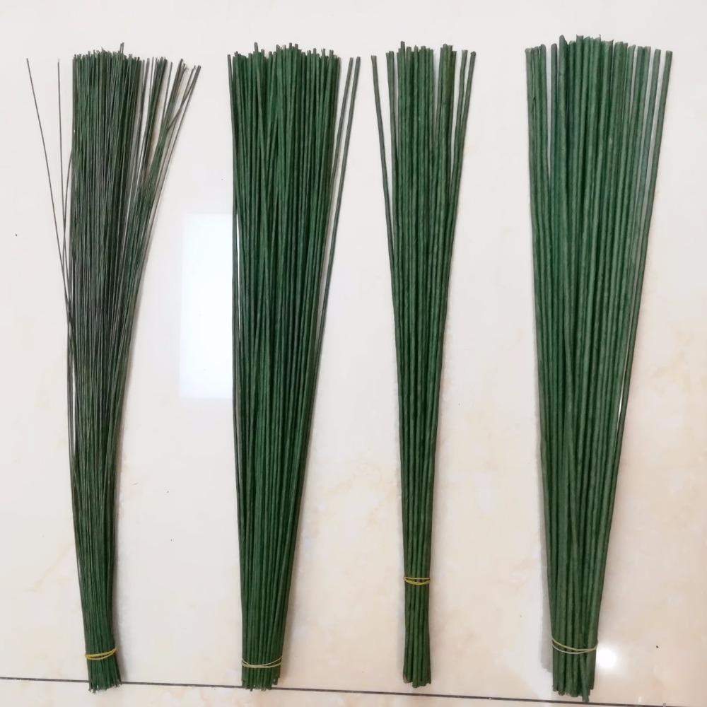 1mm 2/3/4/5mm 40/60cm Dark Gre - Wire Stem Florist avaliação e preço