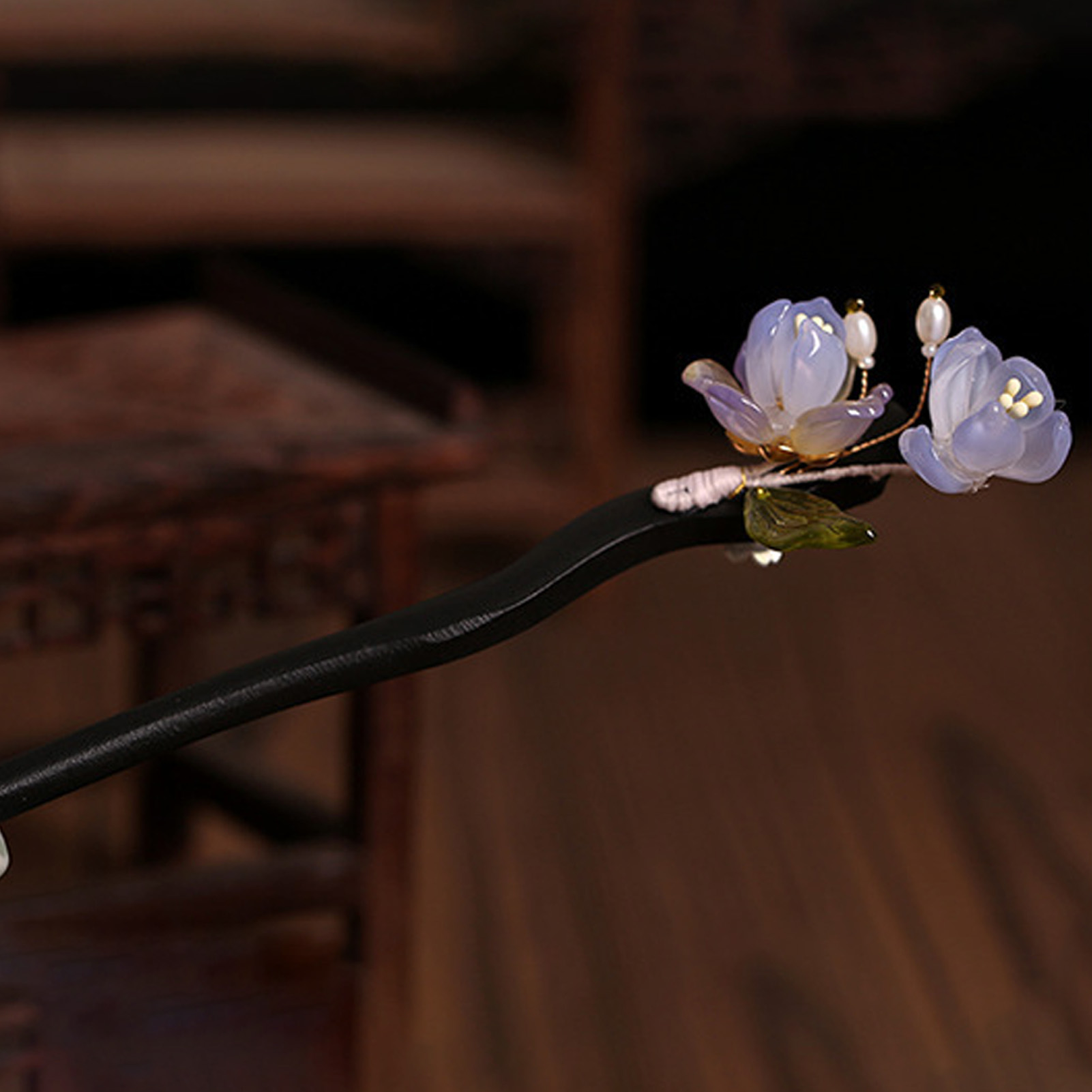 Vintage Wooden Flower Hairpin  - Florist Supplies avaliação e preço