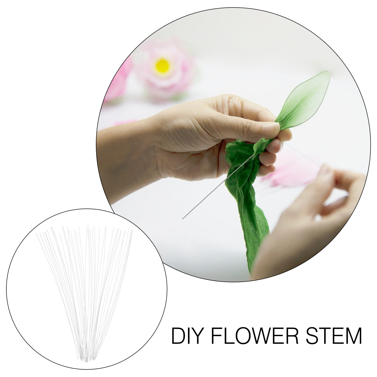 40Pcs Iron Wire Floral Stems S - Wire Stem Florist avaliação e preço